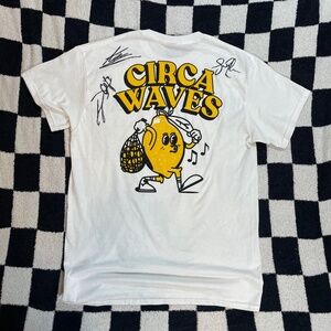 circa waves band shirt leroy the lemon autographed size medium